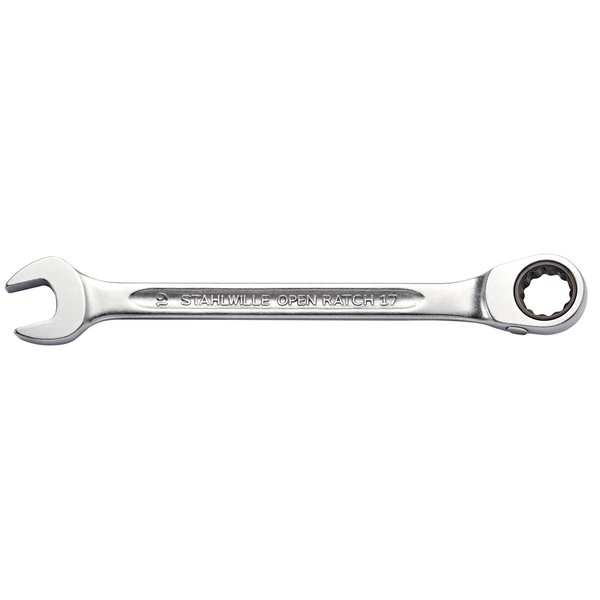 Stahlwille Tools Combination ratcheting Wrench OPEN-RATCH Size 19 mm L.252 mm 41171919